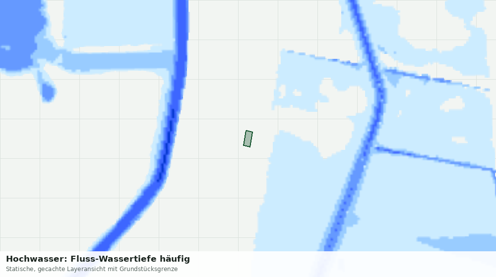 Statische Kartenansicht: Hochwasser: Fluss-Wassertiefe häufig