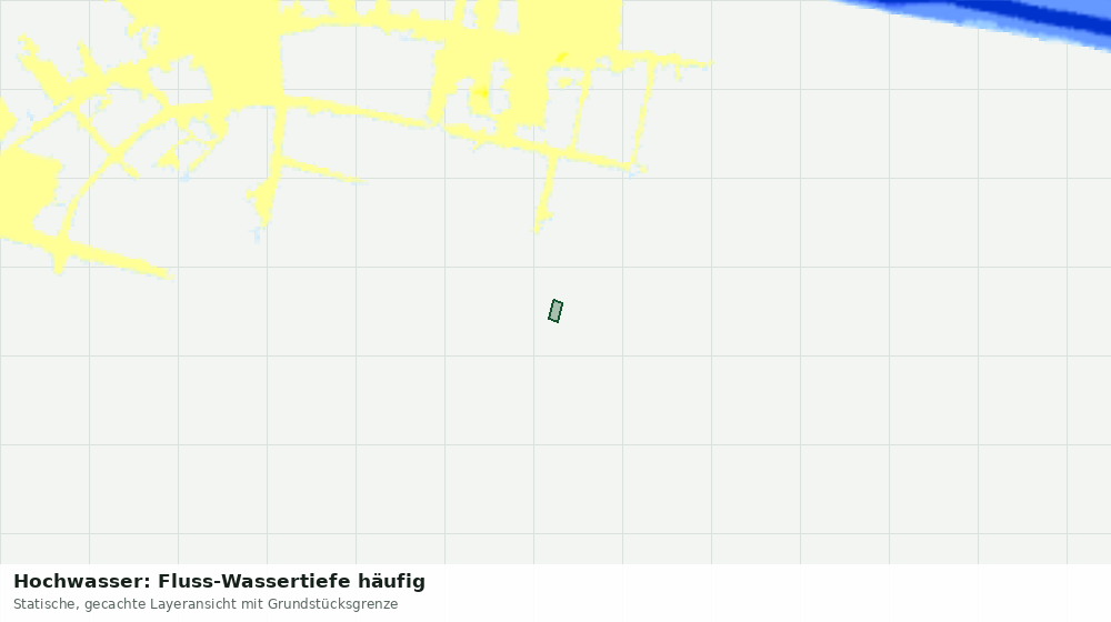 Statische Kartenansicht: Hochwasser: Fluss-Wassertiefe häufig