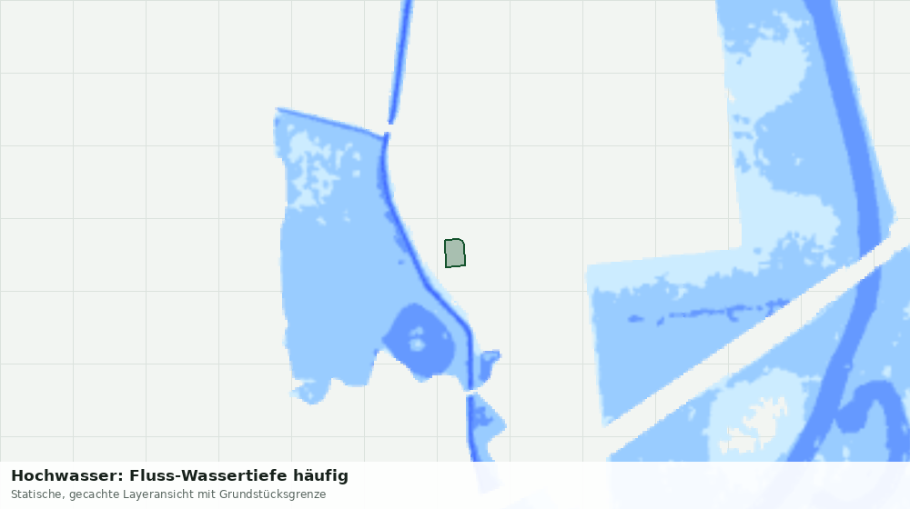 Statische Kartenansicht: Hochwasser: Fluss-Wassertiefe häufig