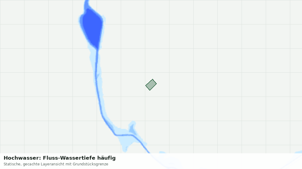 Statische Kartenansicht: Hochwasser: Fluss-Wassertiefe häufig