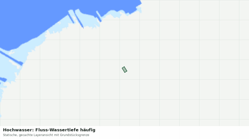 Statische Kartenansicht: Hochwasser: Fluss-Wassertiefe häufig