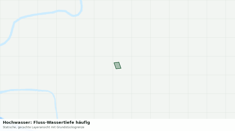 Statische Kartenansicht: Hochwasser: Fluss-Wassertiefe häufig