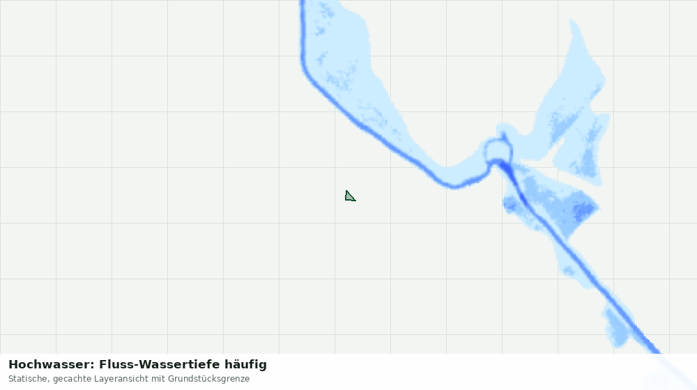 Statische Kartenansicht: Hochwasser: Fluss-Wassertiefe häufig