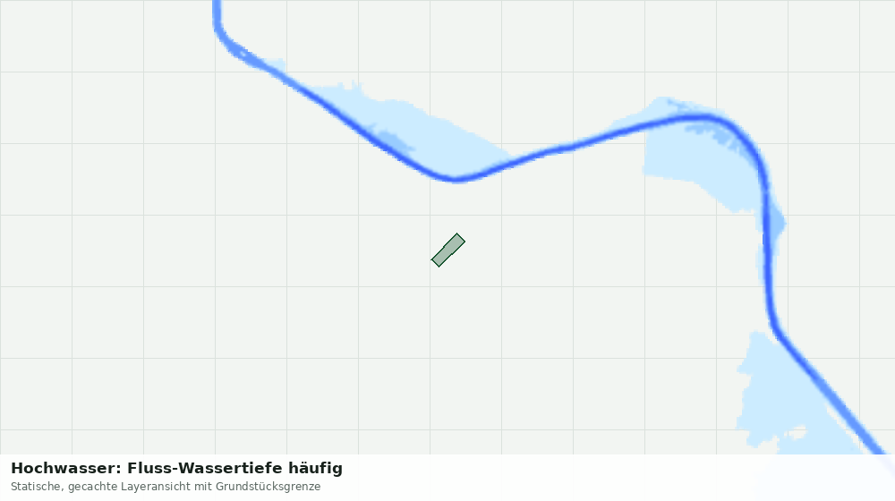 Statische Kartenansicht: Hochwasser: Fluss-Wassertiefe häufig