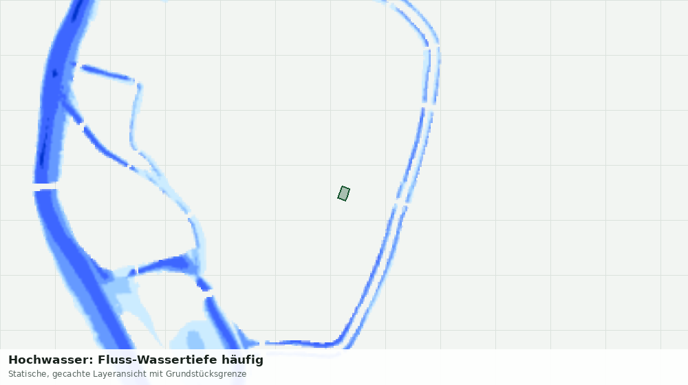 Statische Kartenansicht: Hochwasser: Fluss-Wassertiefe häufig