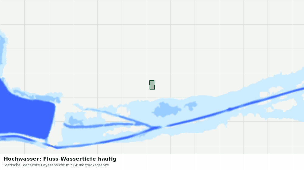 Statische Kartenansicht: Hochwasser: Fluss-Wassertiefe häufig