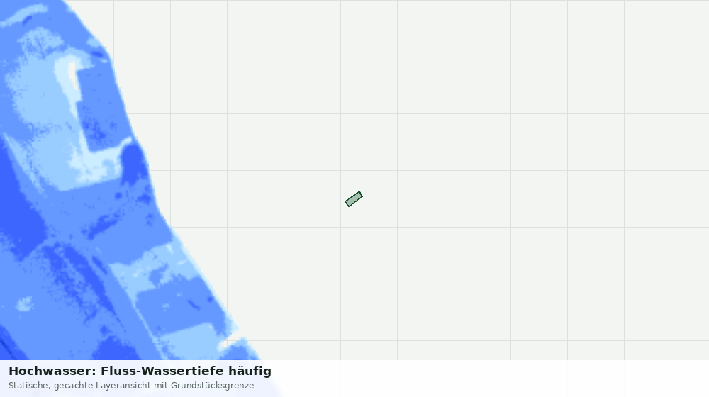 Statische Kartenansicht: Hochwasser: Fluss-Wassertiefe häufig