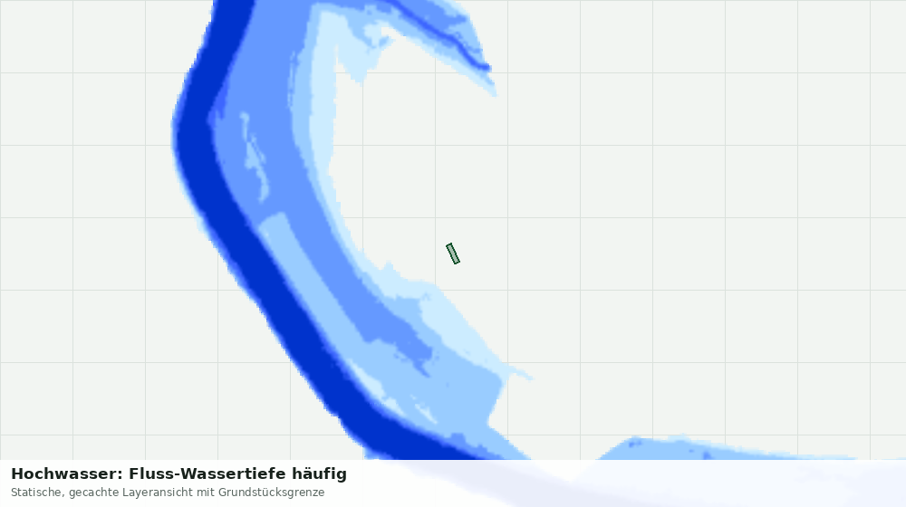 Statische Kartenansicht: Hochwasser: Fluss-Wassertiefe häufig