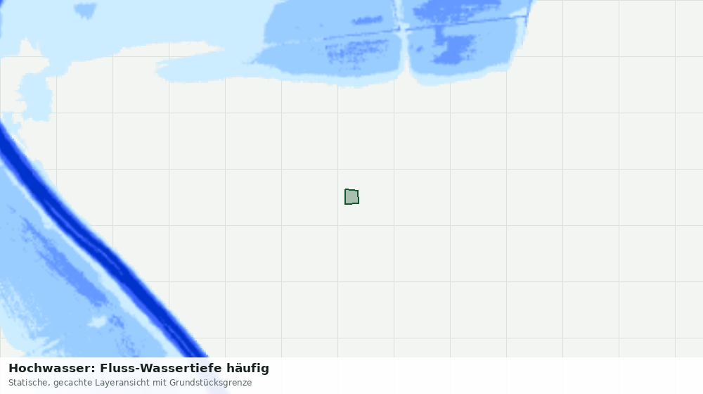 Statische Kartenansicht: Hochwasser: Fluss-Wassertiefe häufig