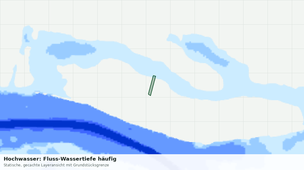 Statische Kartenansicht: Hochwasser: Fluss-Wassertiefe häufig