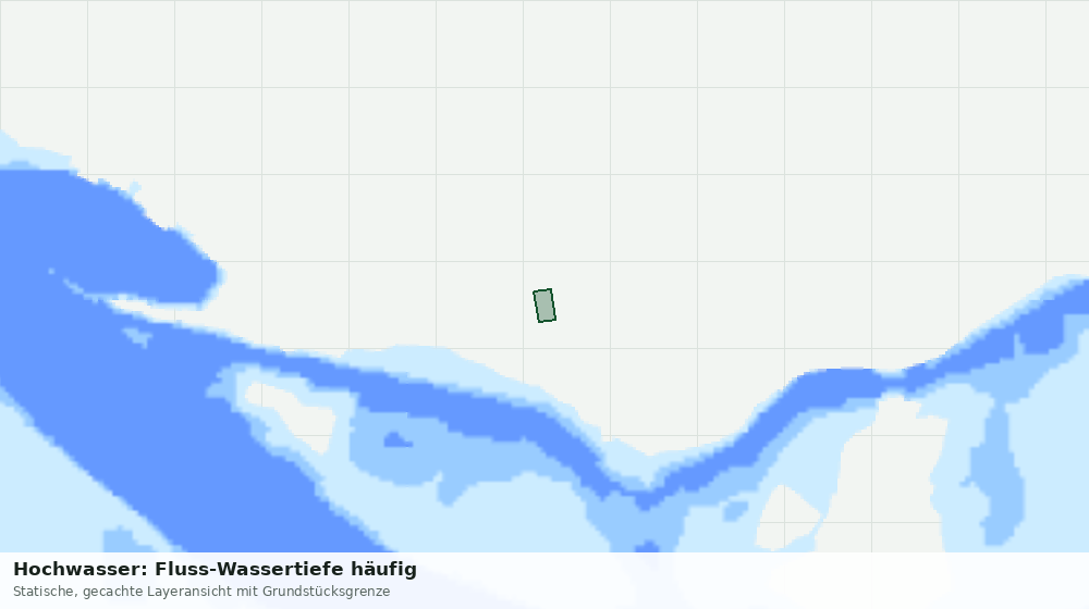 Statische Kartenansicht: Hochwasser: Fluss-Wassertiefe häufig