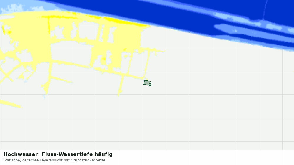 Statische Kartenansicht: Hochwasser: Fluss-Wassertiefe häufig