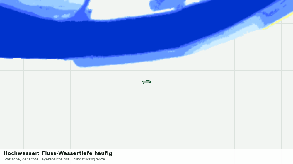 Statische Kartenansicht: Hochwasser: Fluss-Wassertiefe häufig
