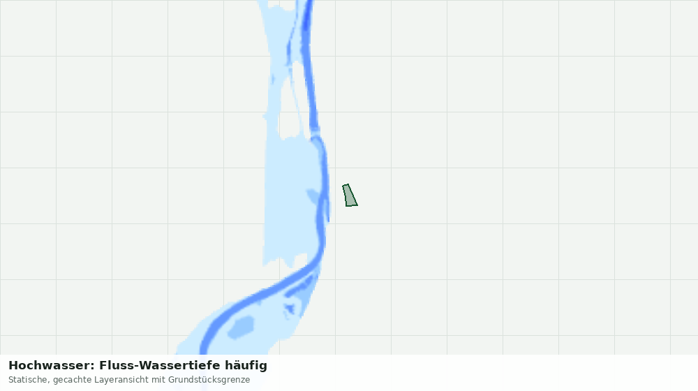 Statische Kartenansicht: Hochwasser: Fluss-Wassertiefe häufig