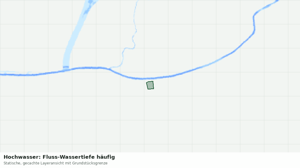 Statische Kartenansicht: Hochwasser: Fluss-Wassertiefe häufig