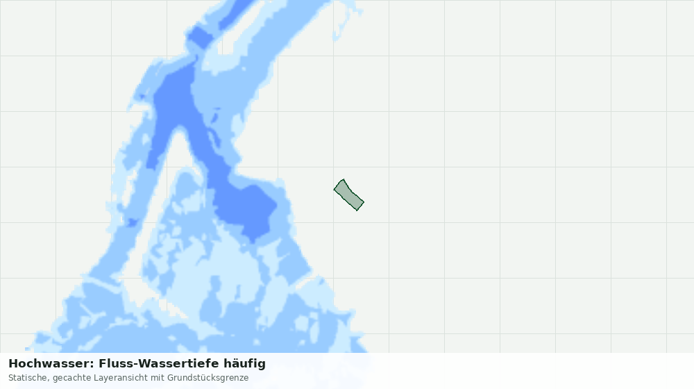 Statische Kartenansicht: Hochwasser: Fluss-Wassertiefe häufig