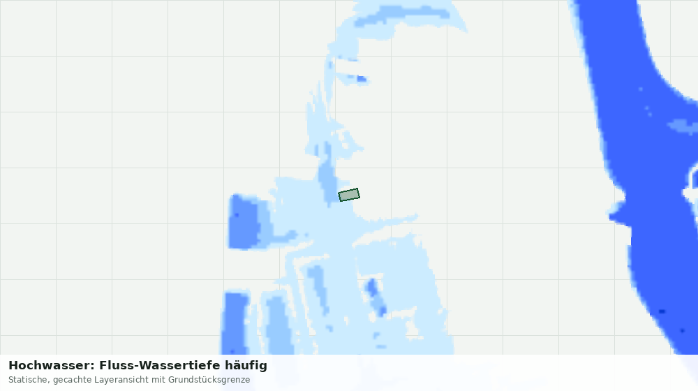 Statische Kartenansicht: Hochwasser: Fluss-Wassertiefe häufig