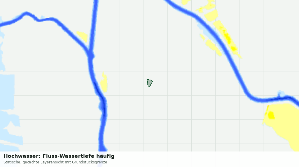 Statische Kartenansicht: Hochwasser: Fluss-Wassertiefe häufig