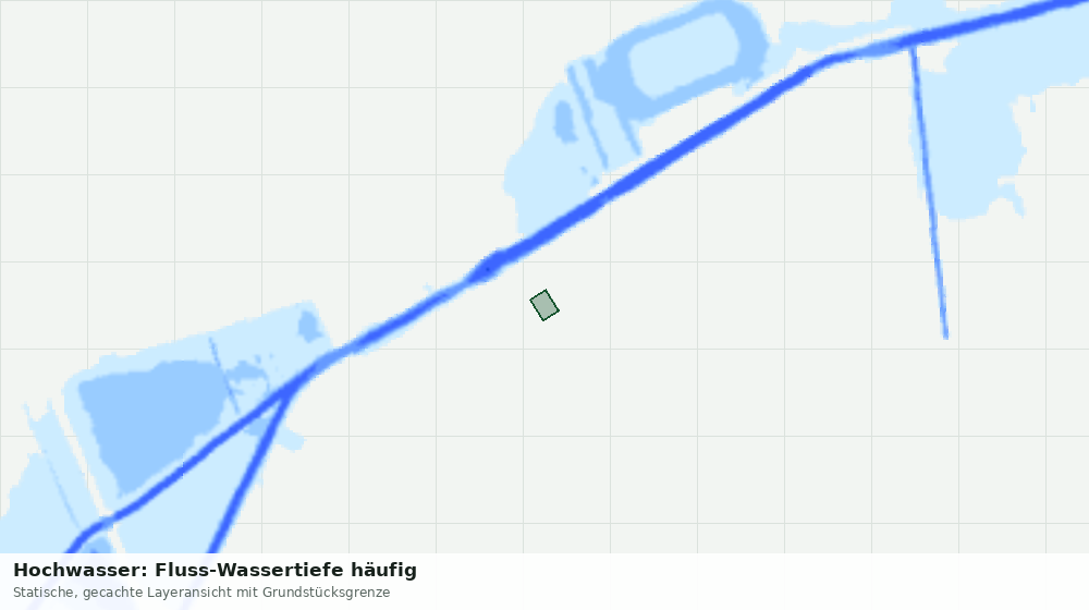 Statische Kartenansicht: Hochwasser: Fluss-Wassertiefe häufig