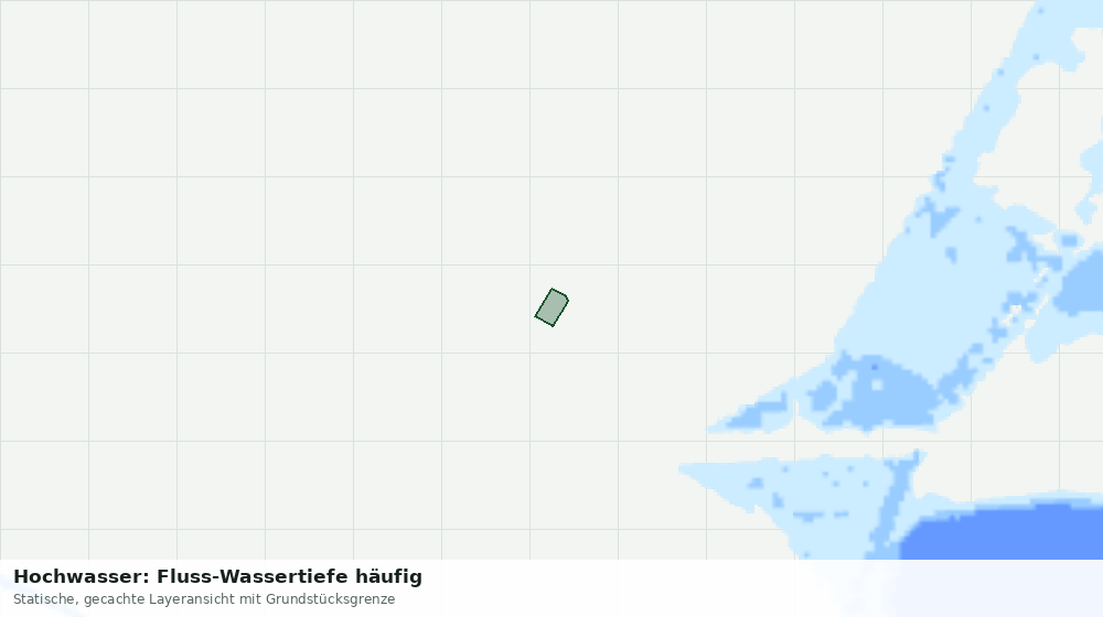 Statische Kartenansicht: Hochwasser: Fluss-Wassertiefe häufig