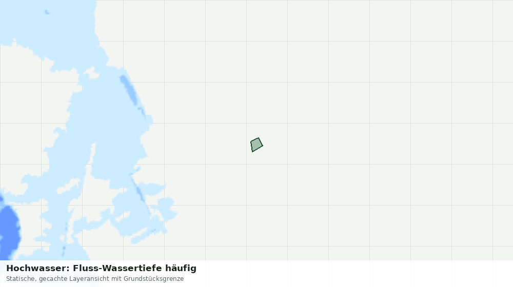 Statische Kartenansicht: Hochwasser: Fluss-Wassertiefe häufig
