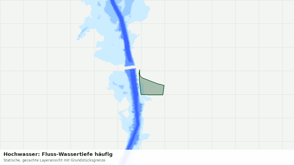 Statische Kartenansicht: Hochwasser: Fluss-Wassertiefe häufig