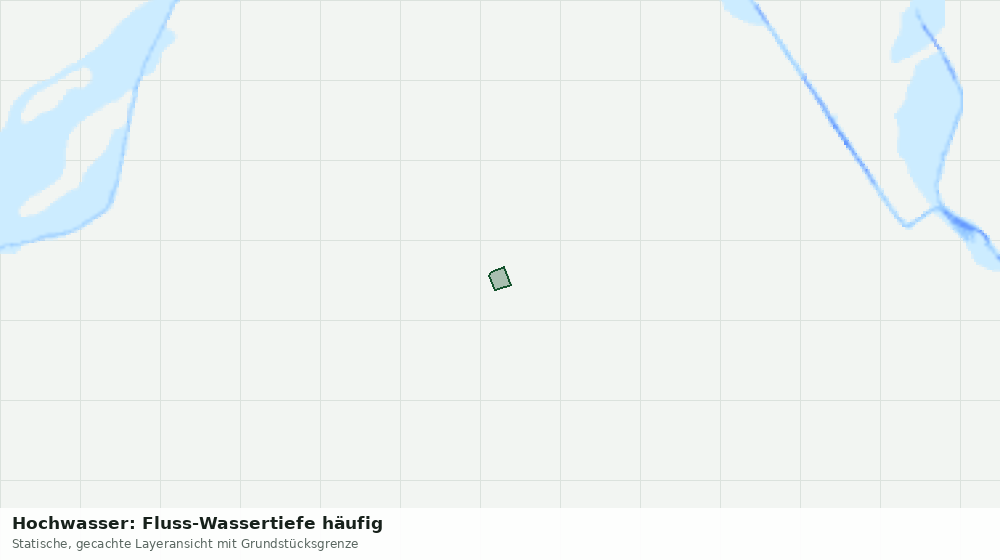 Statische Kartenansicht: Hochwasser: Fluss-Wassertiefe häufig