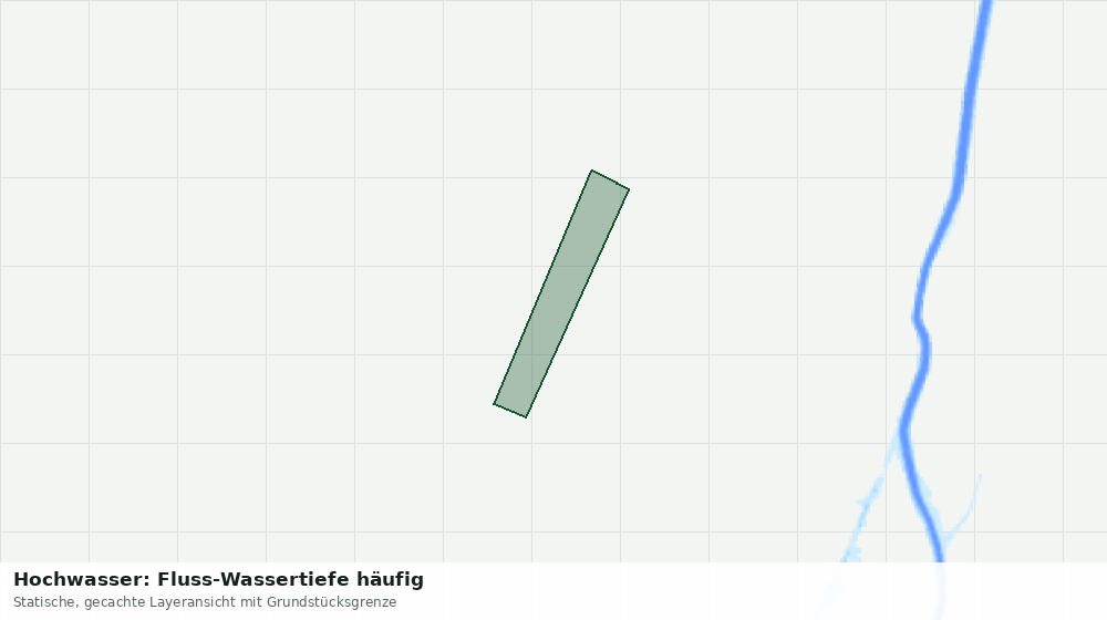 Statische Kartenansicht: Hochwasser: Fluss-Wassertiefe häufig