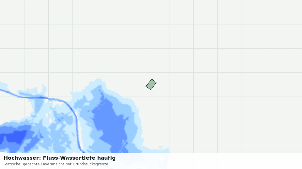 Statische Kartenansicht: Hochwasser: Fluss-Wassertiefe häufig