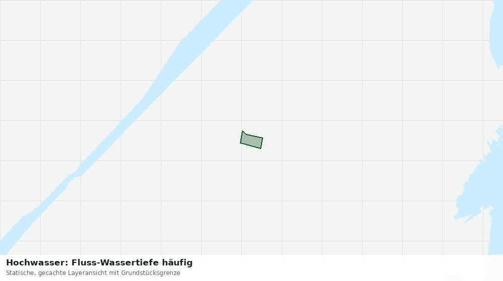Statische Kartenansicht: Hochwasser: Fluss-Wassertiefe häufig