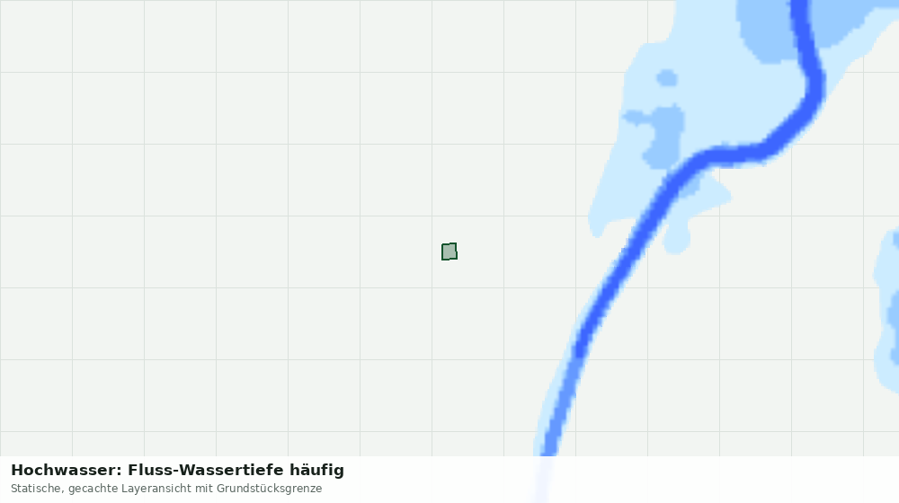 Statische Kartenansicht: Hochwasser: Fluss-Wassertiefe häufig
