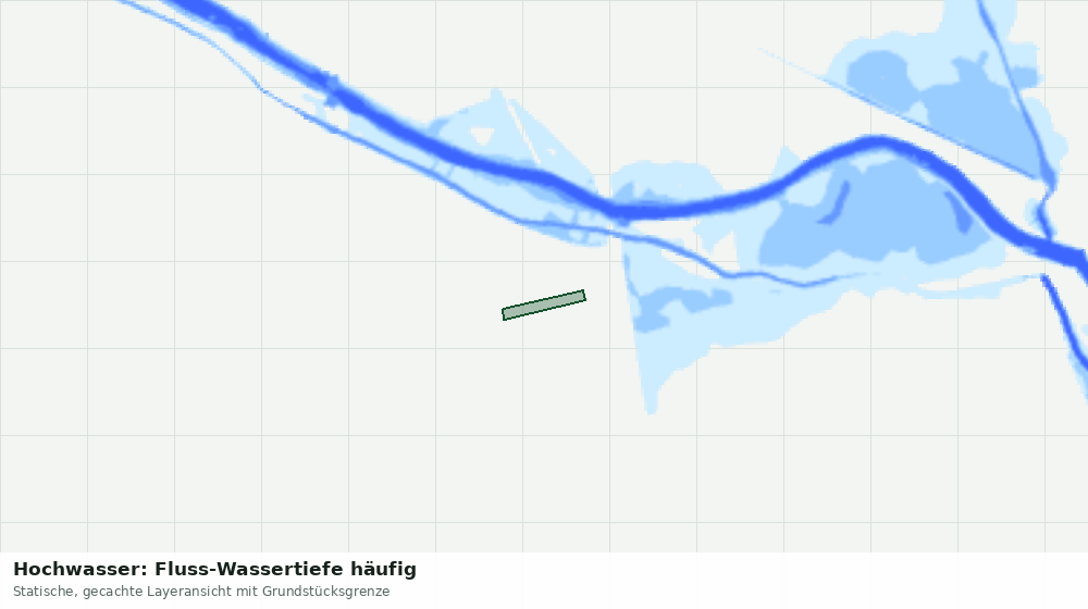 Statische Kartenansicht: Hochwasser: Fluss-Wassertiefe häufig