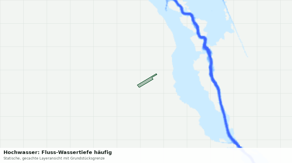 Statische Kartenansicht: Hochwasser: Fluss-Wassertiefe häufig