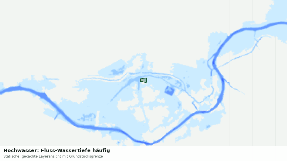 Statische Kartenansicht: Hochwasser: Fluss-Wassertiefe häufig