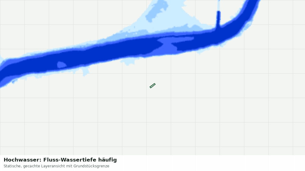 Statische Kartenansicht: Hochwasser: Fluss-Wassertiefe häufig