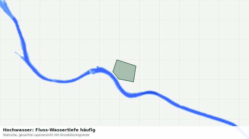 Statische Kartenansicht: Hochwasser: Fluss-Wassertiefe häufig