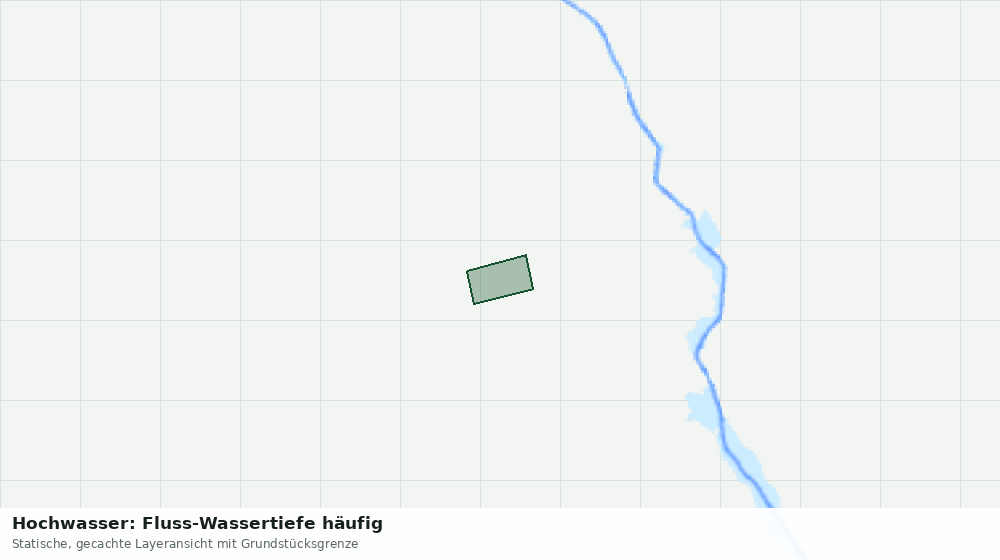 Statische Kartenansicht: Hochwasser: Fluss-Wassertiefe häufig
