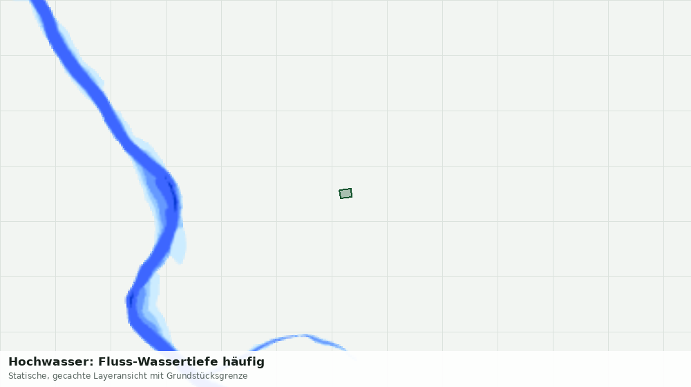 Statische Kartenansicht: Hochwasser: Fluss-Wassertiefe häufig