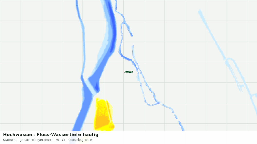 Statische Kartenansicht: Hochwasser: Fluss-Wassertiefe häufig