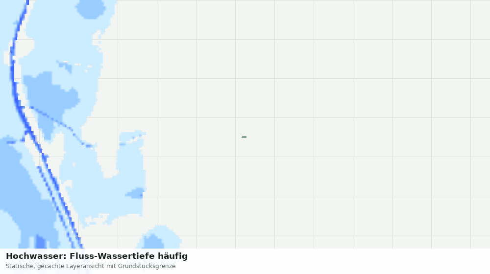 Statische Kartenansicht: Hochwasser: Fluss-Wassertiefe häufig