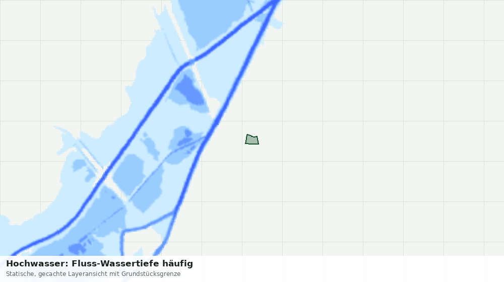 Statische Kartenansicht: Hochwasser: Fluss-Wassertiefe häufig