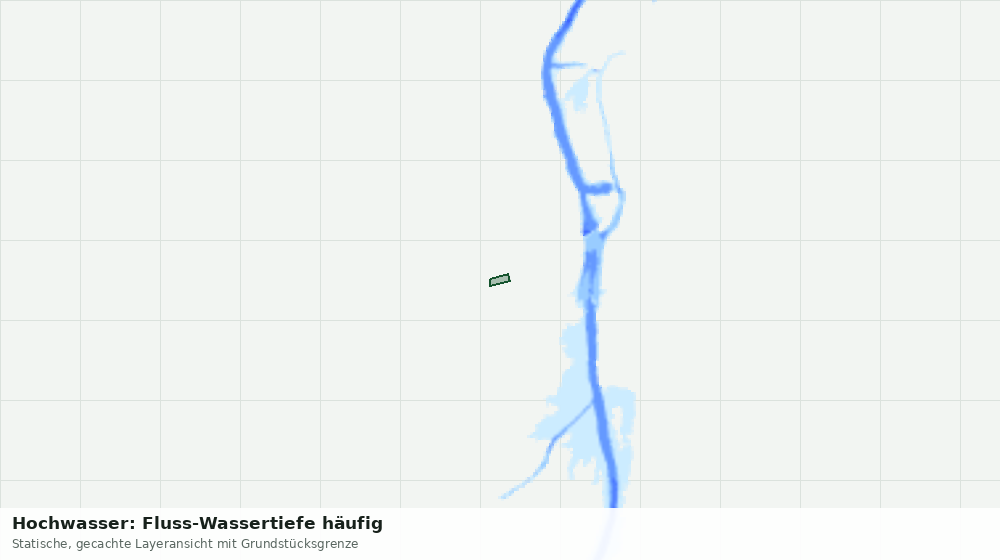 Statische Kartenansicht: Hochwasser: Fluss-Wassertiefe häufig