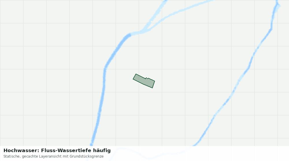 Statische Kartenansicht: Hochwasser: Fluss-Wassertiefe häufig