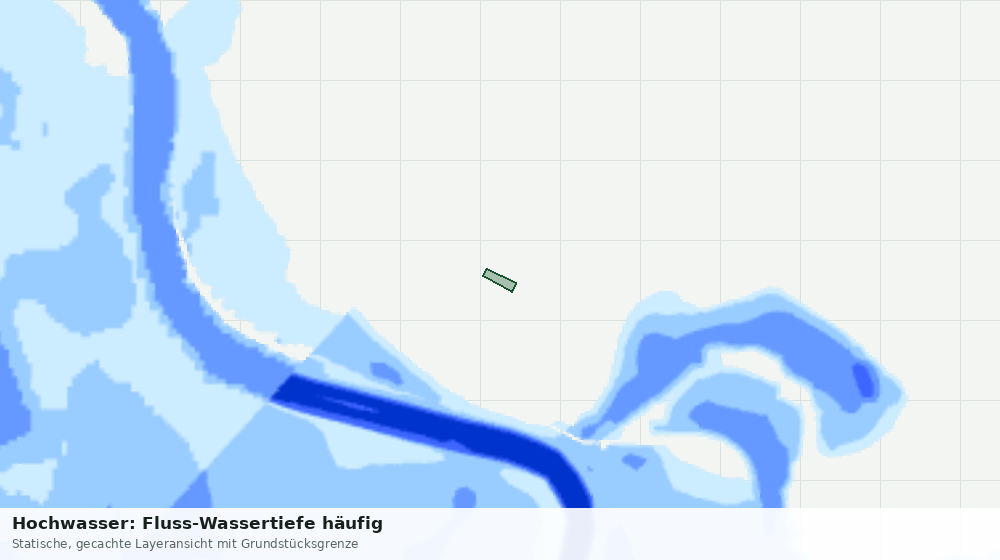 Statische Kartenansicht: Hochwasser: Fluss-Wassertiefe häufig