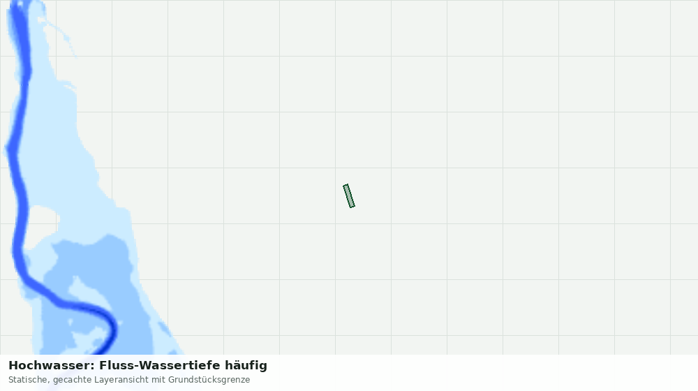 Statische Kartenansicht: Hochwasser: Fluss-Wassertiefe häufig