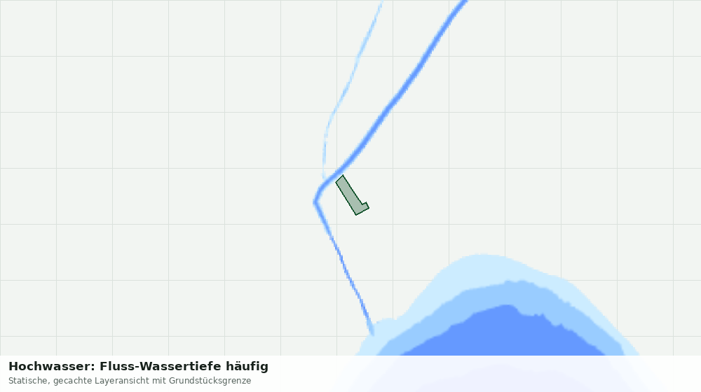 Statische Kartenansicht: Hochwasser: Fluss-Wassertiefe häufig