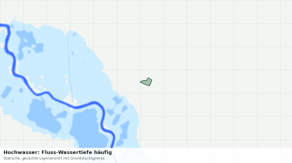 Statische Kartenansicht: Hochwasser: Fluss-Wassertiefe häufig