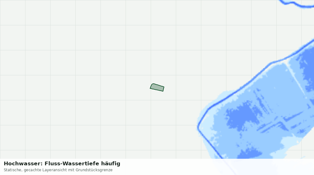 Statische Kartenansicht: Hochwasser: Fluss-Wassertiefe häufig