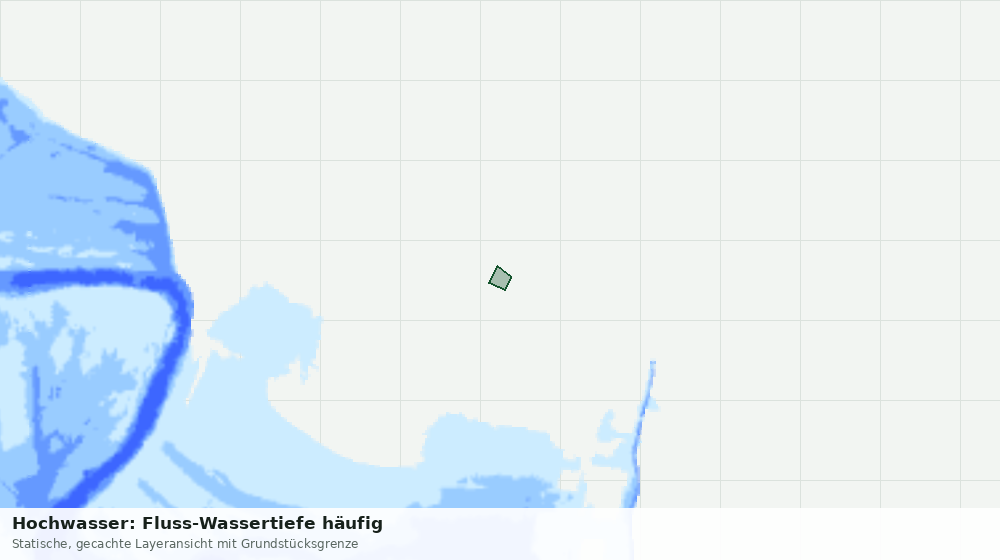 Statische Kartenansicht: Hochwasser: Fluss-Wassertiefe häufig