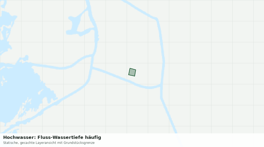 Statische Kartenansicht: Hochwasser: Fluss-Wassertiefe häufig
